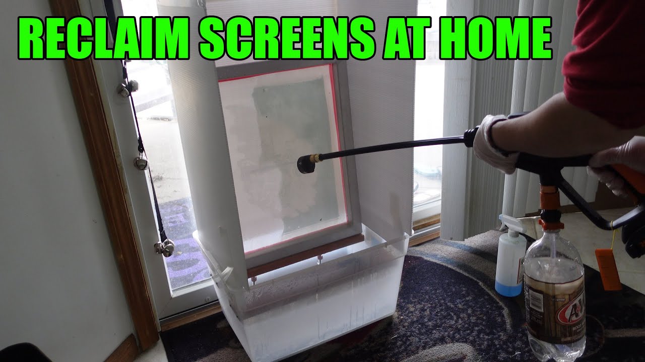 Making a DIY screen washout booth