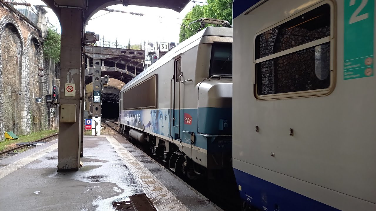 Départ d'une v2n en direction du Havre + bb15000 en voyage