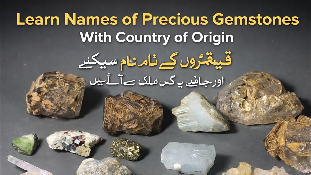 Learn 💎💎💎💎 Names of Precious Gemstones & Minerals#uk #crystals 