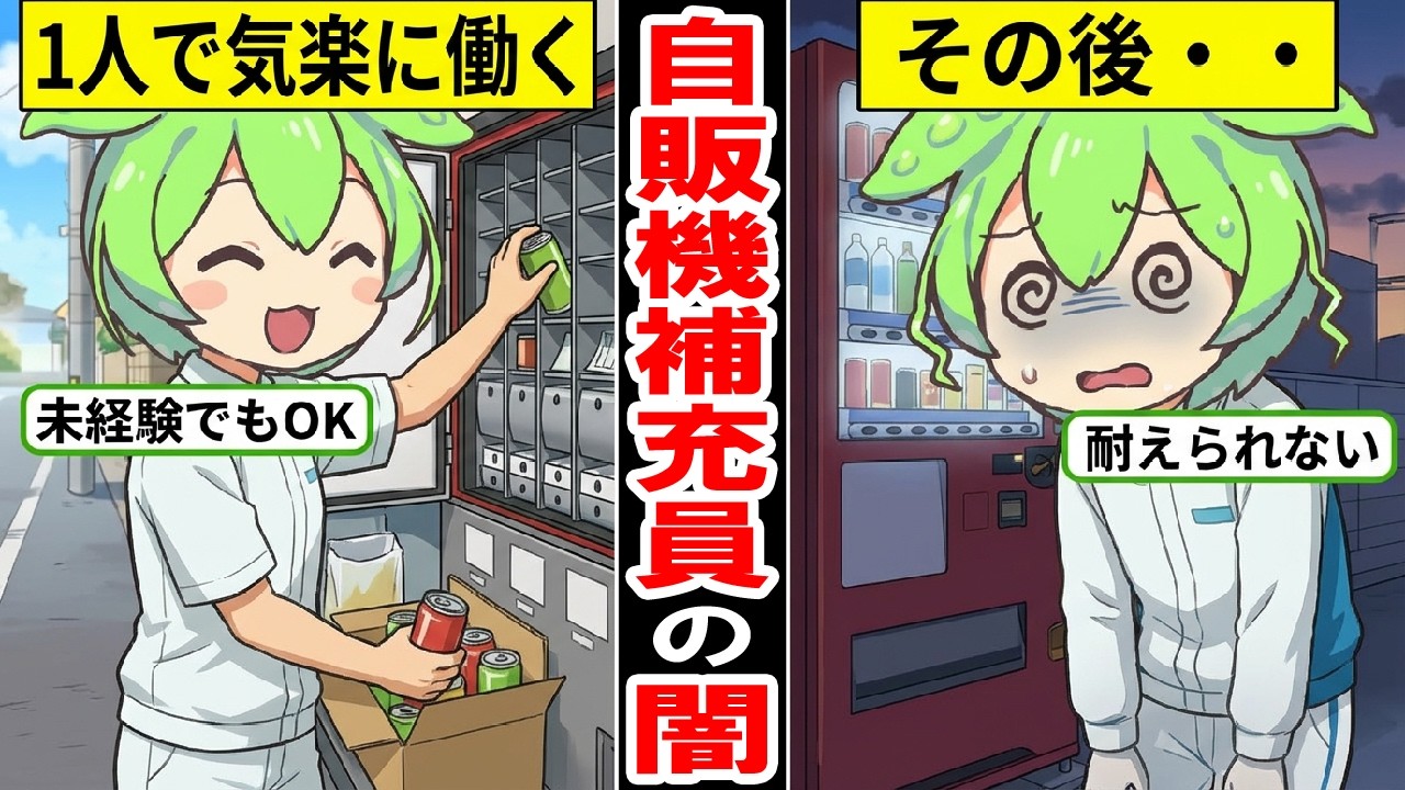 自動販売機の補充ドライバーになるとどうなるのか？