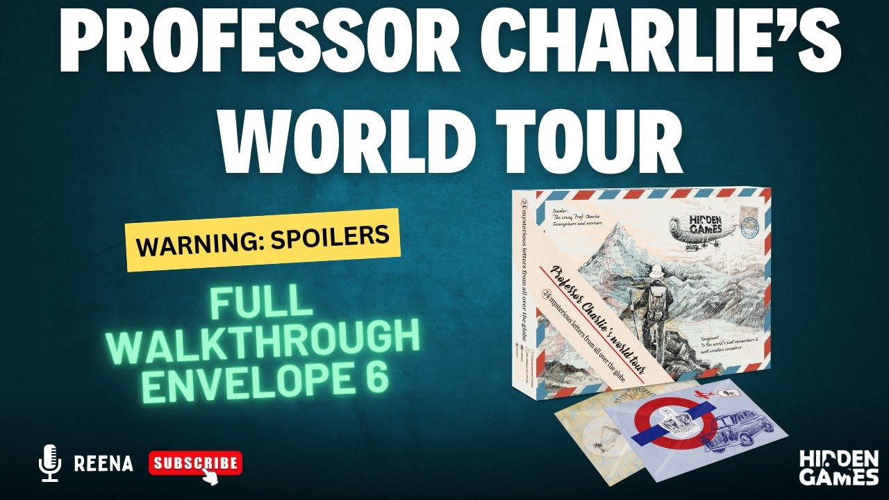 Day/Envelope 6 - Hidden Games - Professor Charlie's World Tour