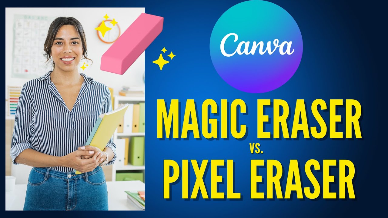 Инструменты для редактирования фотографий Canva: Magic Eraser и Pixel Eraser
