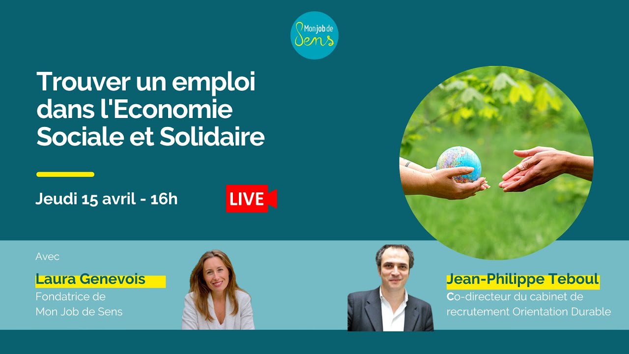 Comment trouver un emploi dans l'économie sociale et solidaire (ESS) ?
