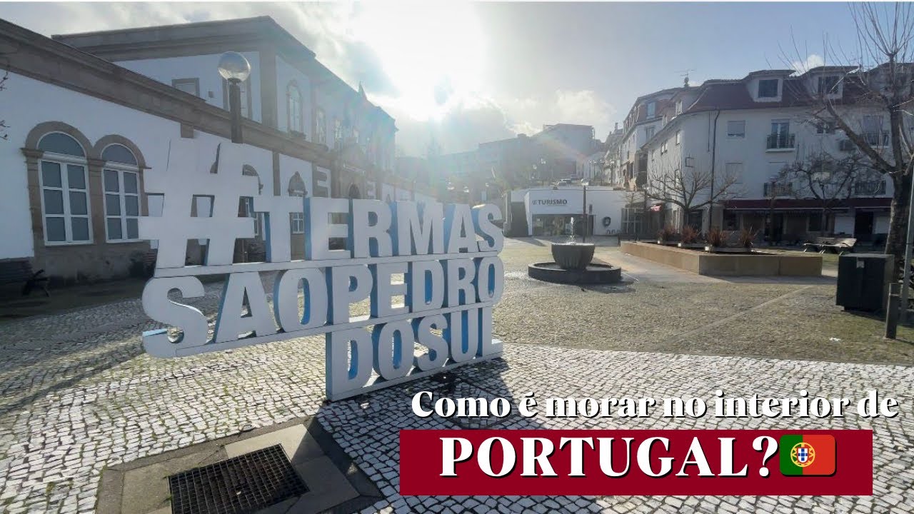 COMO É MORAR NAS TERMAS? 💧 Mostramos nossa cidade em Portugal (São Pedro do Sul) 🇵🇹