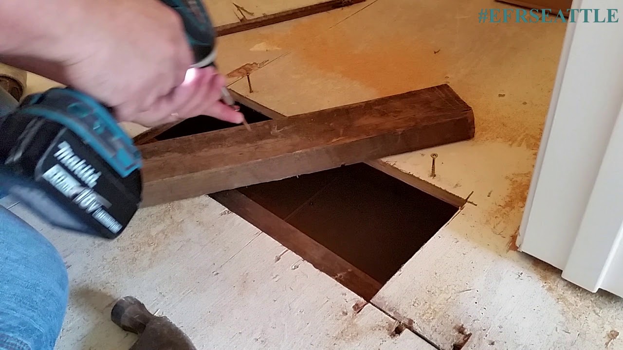 Subfloor repair. Floor joist mistake.