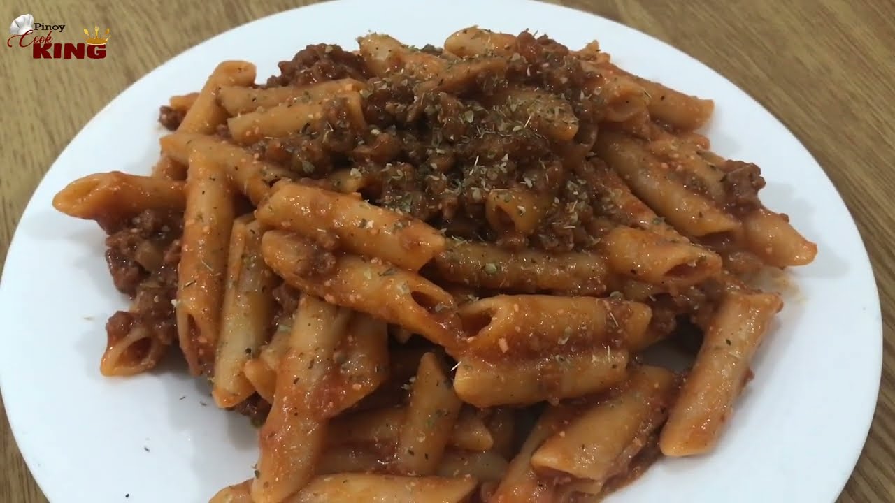 Penne with Filipino Style Spaghetti Sauce | Pinoy Cooking