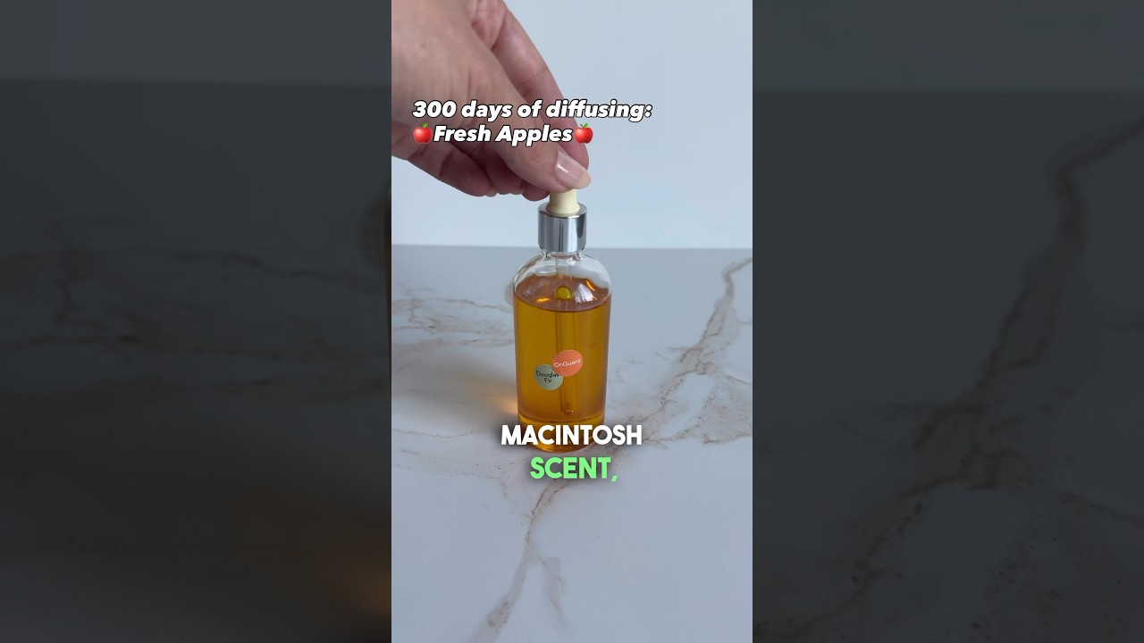 Yankee Candle Macintosh DIY Diffuser Dupe: Fresh Apples #doterra #essentialoil #onguard #douglasfir