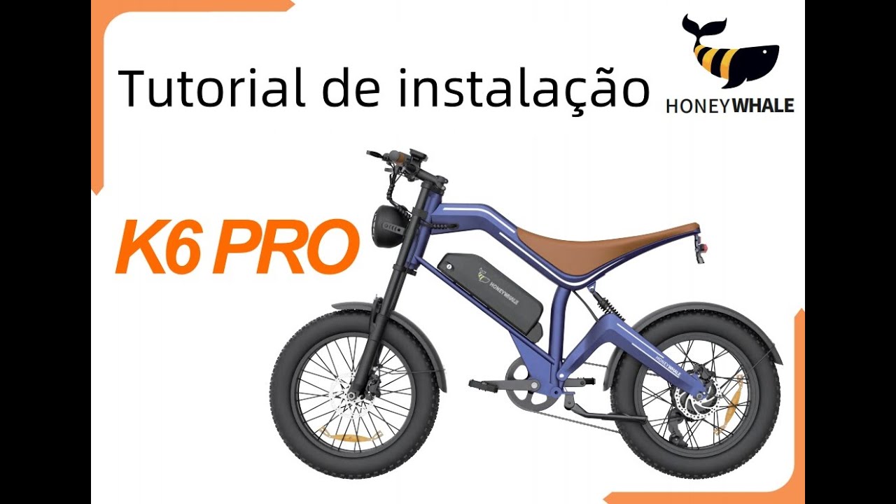Tutorial de instalação da bicicleta elétrica Honeywhale K6 PRO