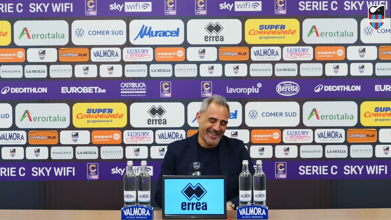 📌  𝗣𝗼𝘀𝘁 𝗚𝗮𝗿𝗮  👉🏻  Catania-Giugliano  🎤  Mister Toscano