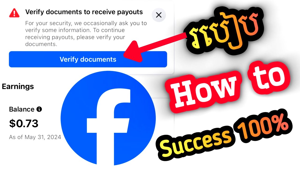 How to Verify Document Payout Facebook | របៀប Verify Document Payout Account ងាយៗ #223