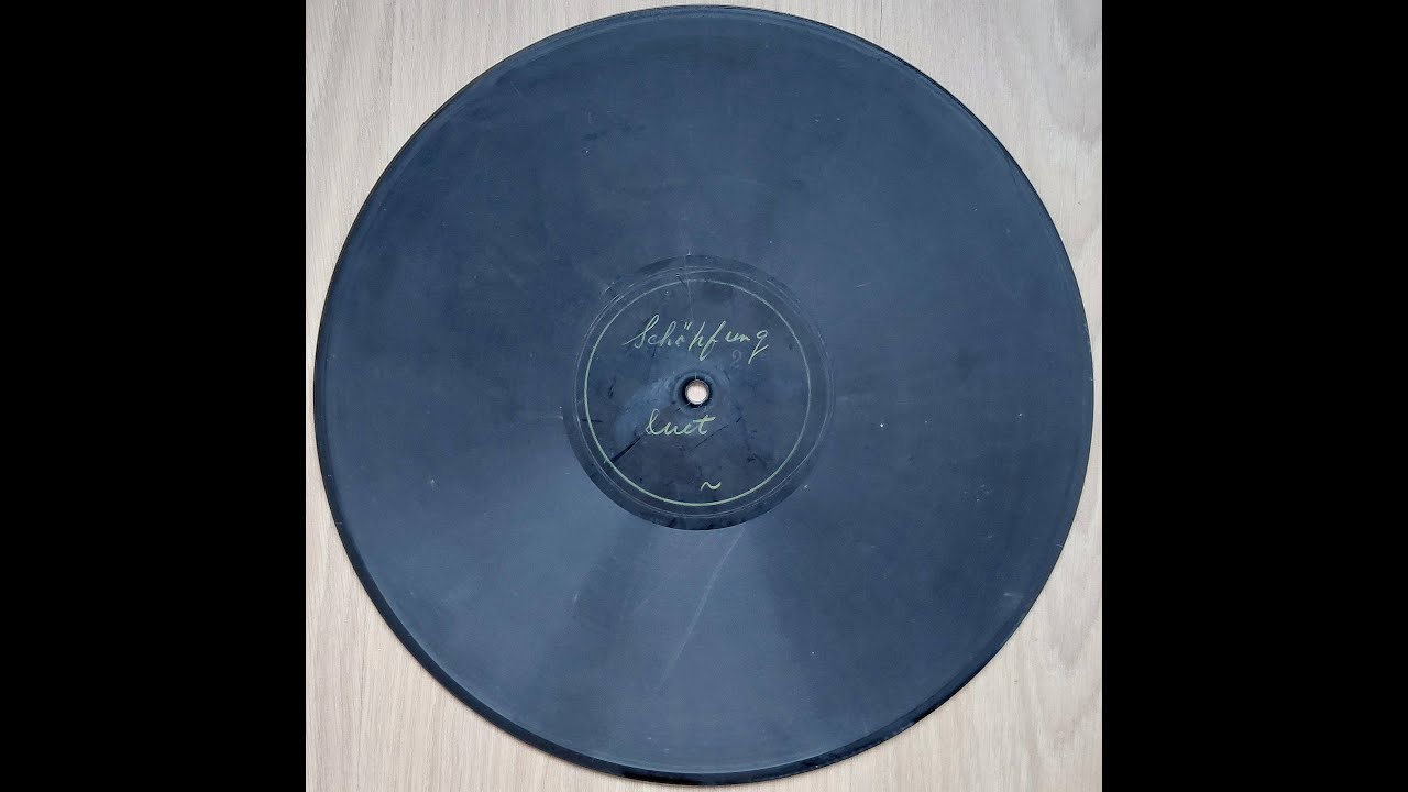 Schöpfung (Duet), bass/soprano/organ (78 rpm glass record)