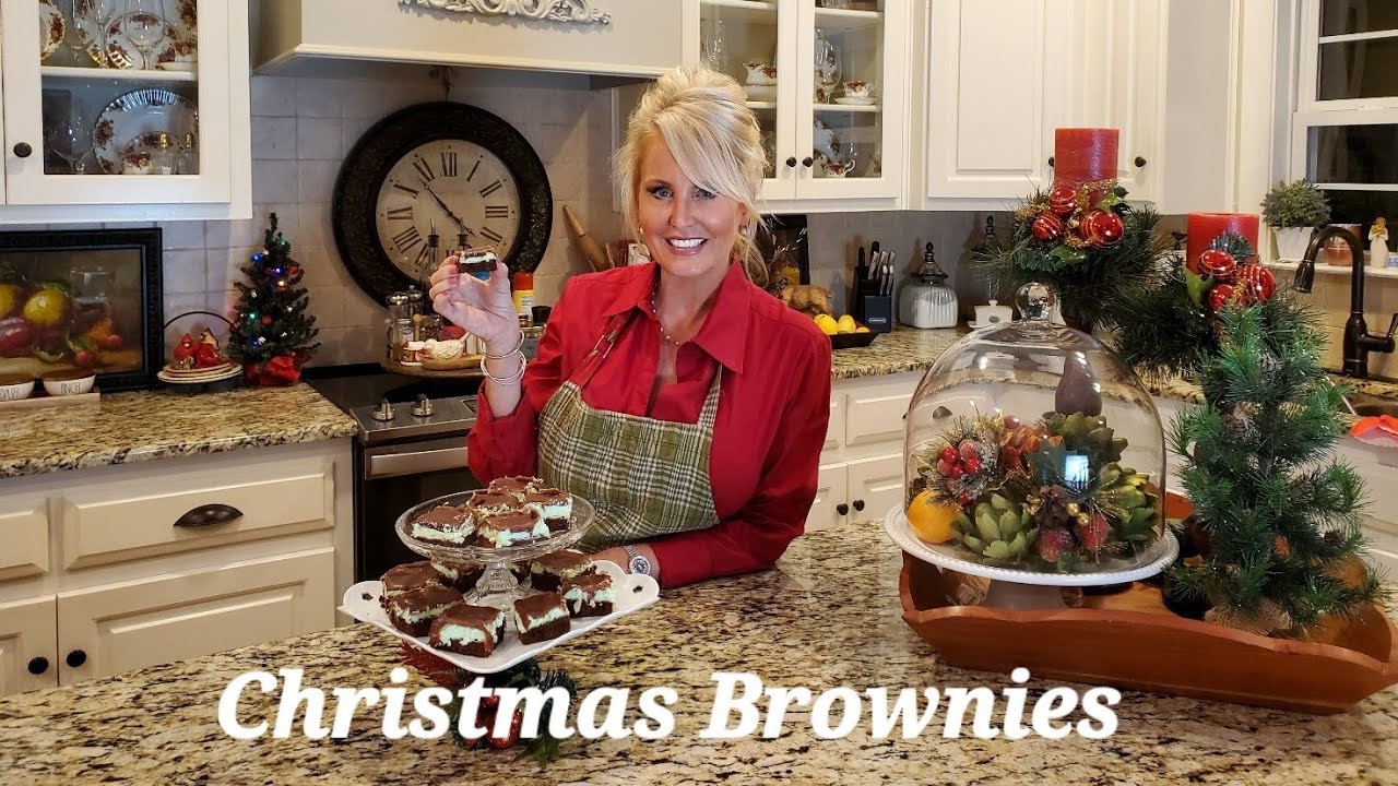How To Make Christmas Brownies (Mint Brownies)