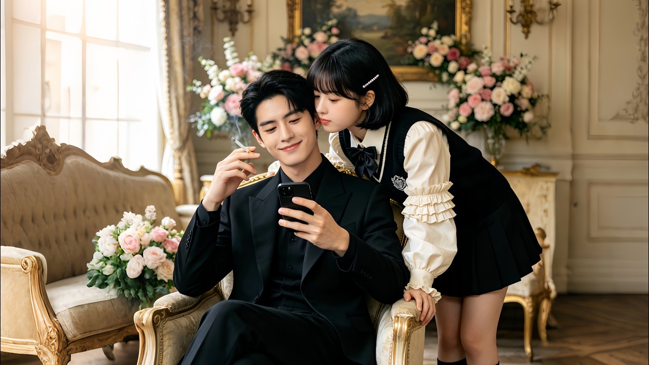 Contract marry,she think no feeling,but he secret look her phone,attention,love her!