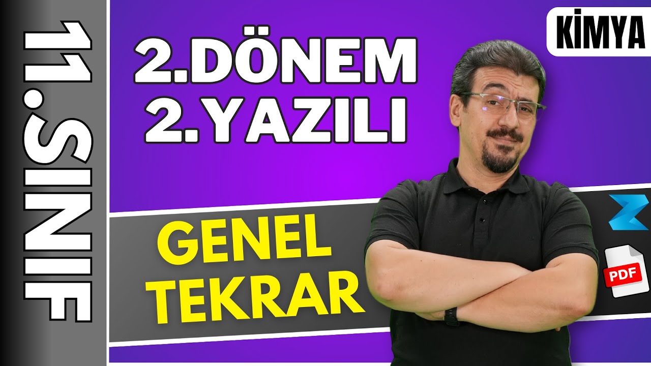 11.sınıf kimya 2.dönem 2.yazılı konu anlatımı 🔴 Full Tekrar / Genel Tekrar 2025