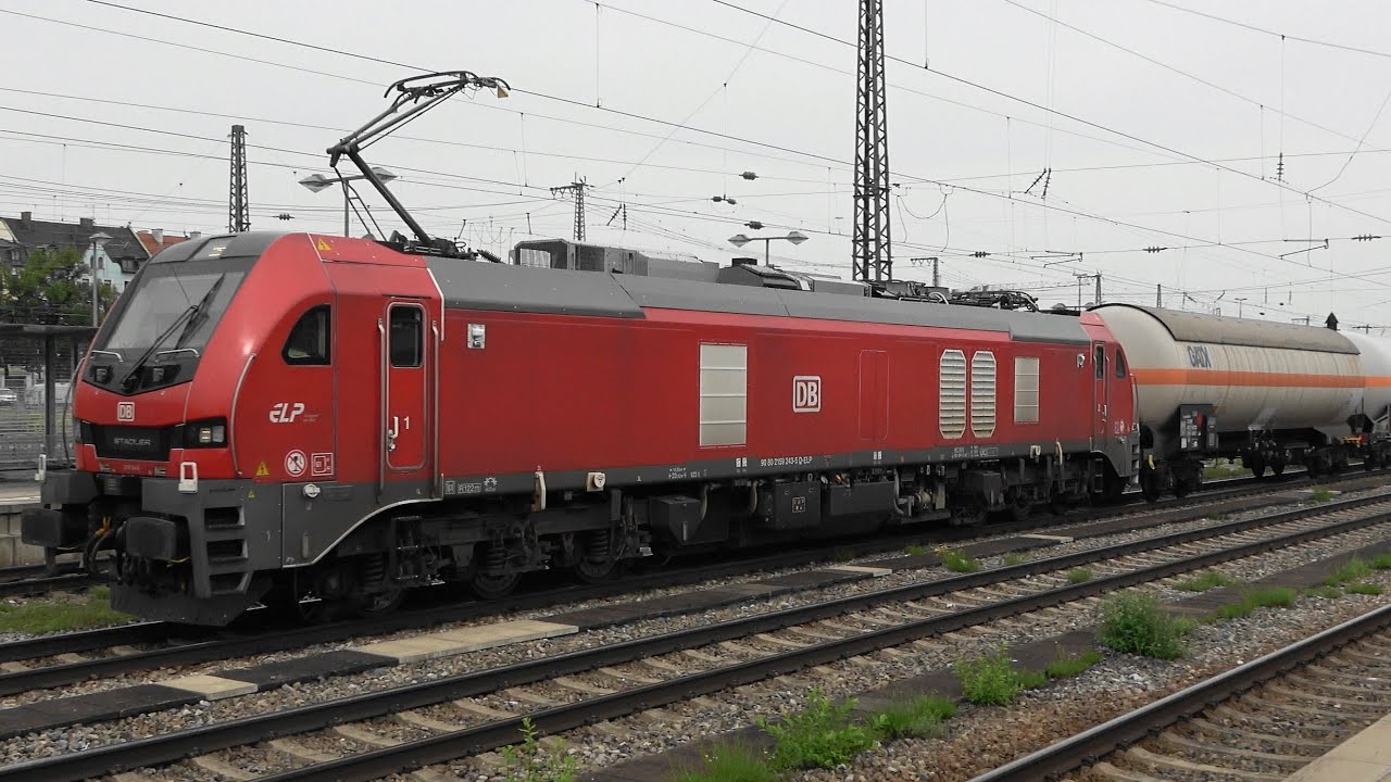 München Ost: AKE Rheingold,🇮🇹Taurus, IC1, Railjet 2, BR159 DB Cargo, Güterzüge, Zweiwegebagger