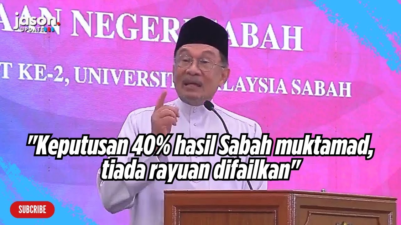 Ucapan PM Anwar Ibrahim di Majlis Berbuka Puasa @ UMS, Kota Kinabalu, Sabah
