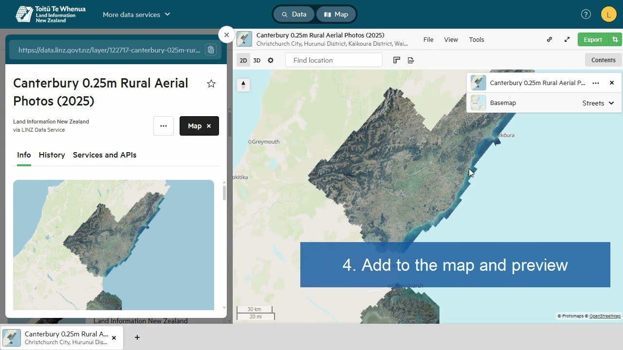 New Zealand Land Information Background Maps in DWG
