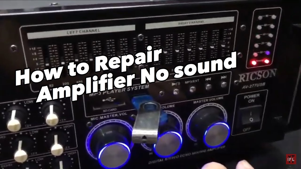 How to repair amplifier no sound?#diy #how