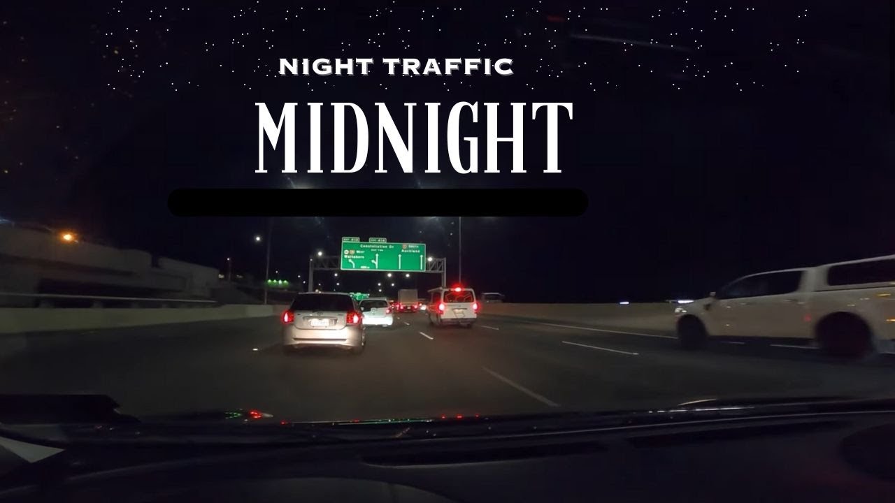 Night Driving Video New Zealand Calm sleeping relaxing music driving in rain video HD 4K