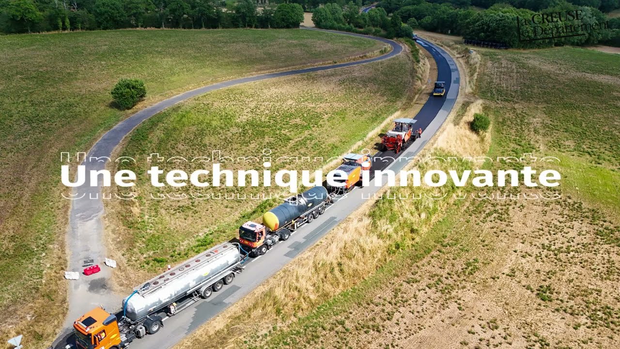 Une technique innovante et durable pour rénover les routes en Creuse