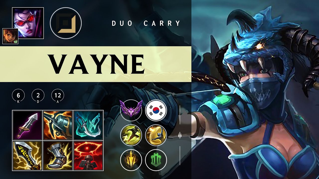 Vayne ADC vs Yunara - KR Master Patch 25.22