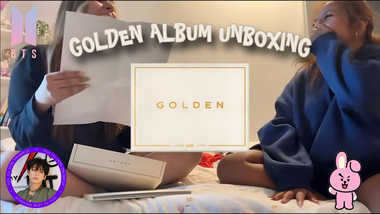 UNBOX JUNGKOOK'S ALBUM WITH US | Golden (white version) album unboxing