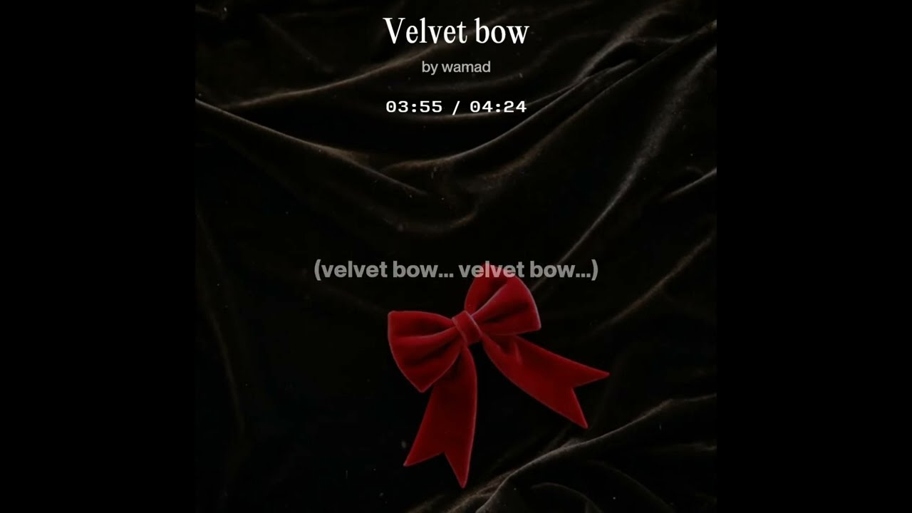 Velvet bow