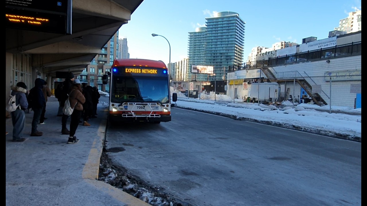 Bright Morning Bus Ride on TTC 960 Express