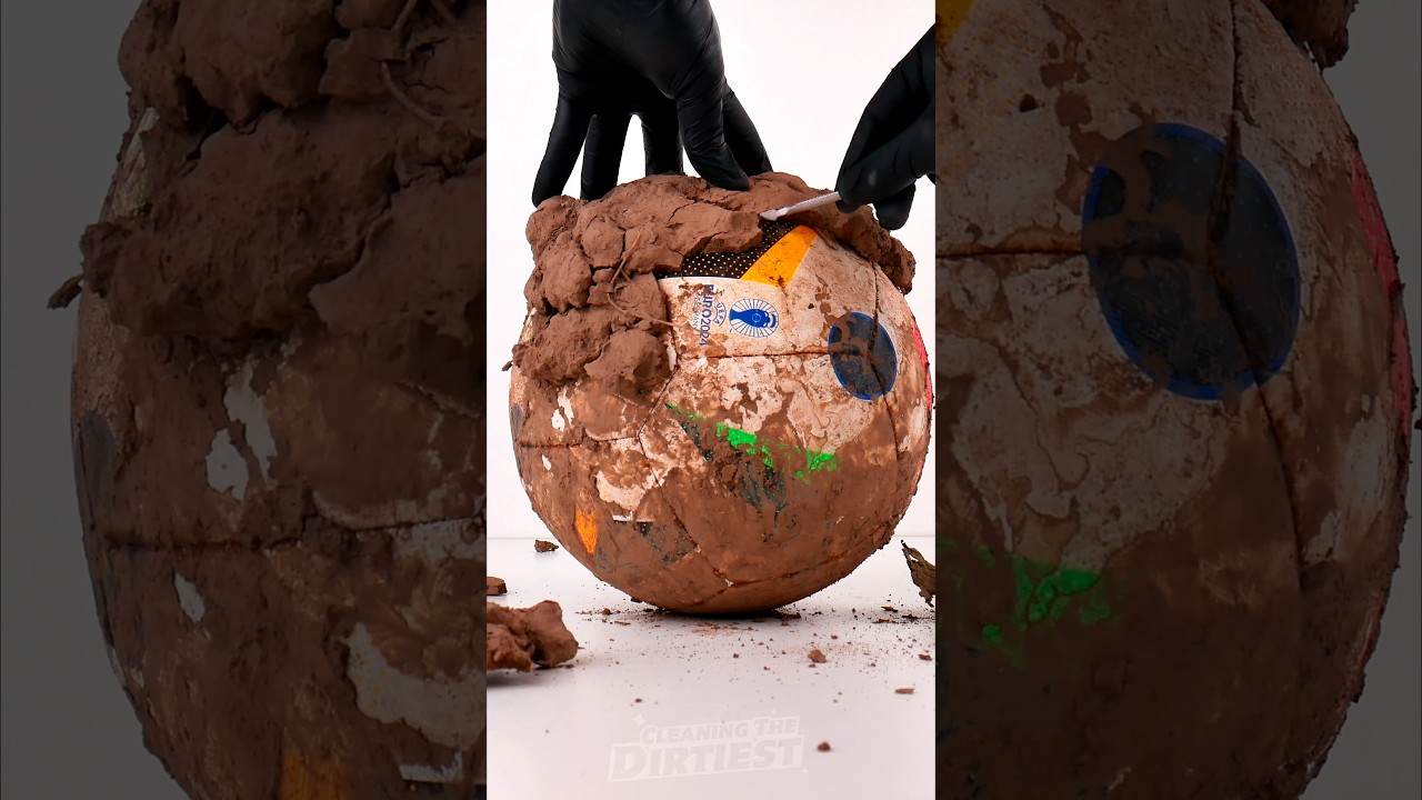 SPEED Cleaning The DIRTIEST  EURO 2024 Match Ball!