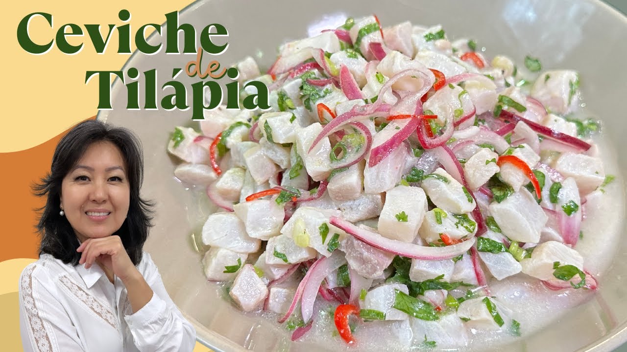 CEVICHE DE TILÁPIA | Entrada refrescante, prática e muito rápida de preparar