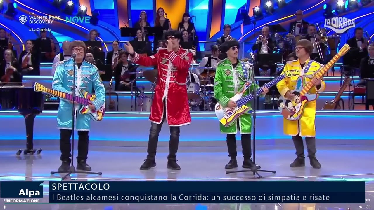 I 'Beatles alcamesi' conquistano la Corrida, un successo di simpatia e risate