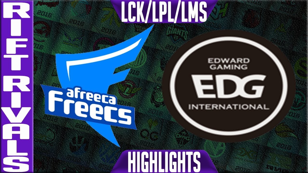 AFS vs EDG Highlights | Rift Rivals 2018 LCK/LPL/LMS Groups Day 1 | Afreeca Freecs vs Edward Gaming