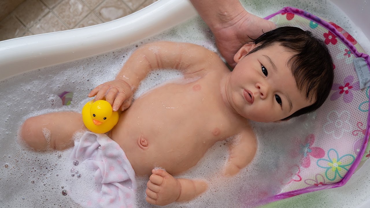 Реалистичные азиатские силиконовые Reborn Baby Chi, время для игр и время для купания!