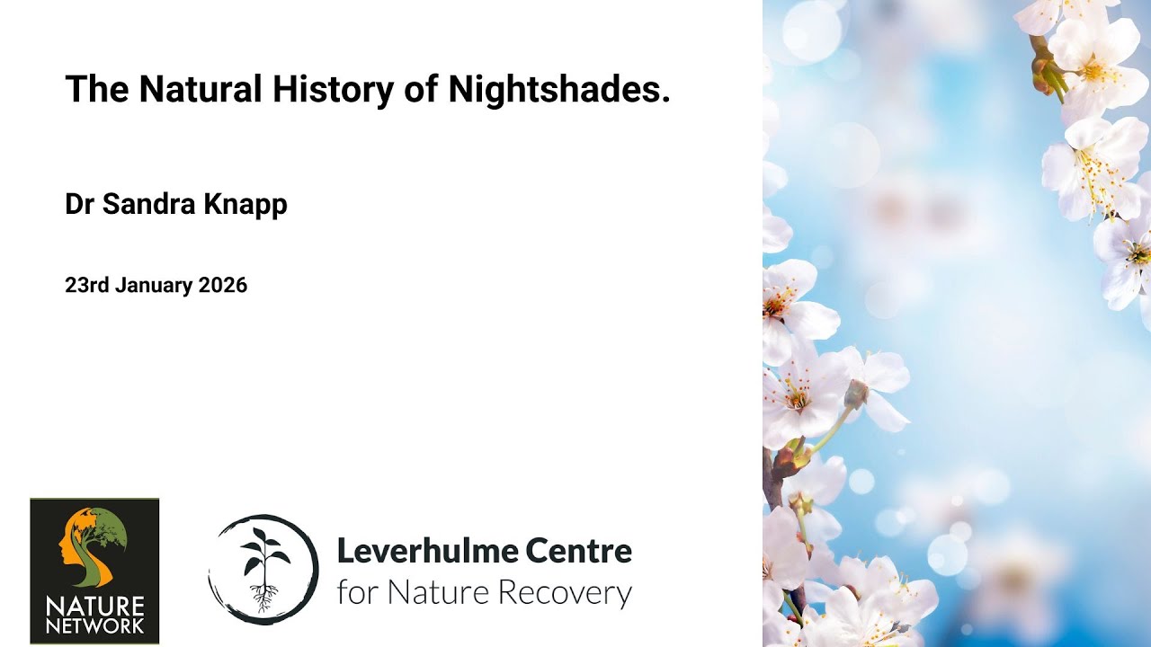 The Natural History of Nightshades - Dr Sandra Knapp