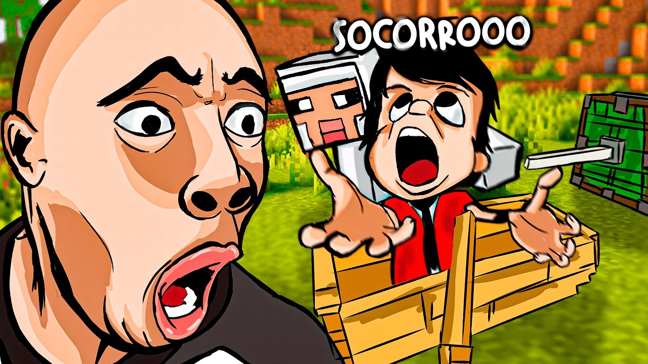 MINECRAFT porém os MOBS ODEIAM a GENTE...
