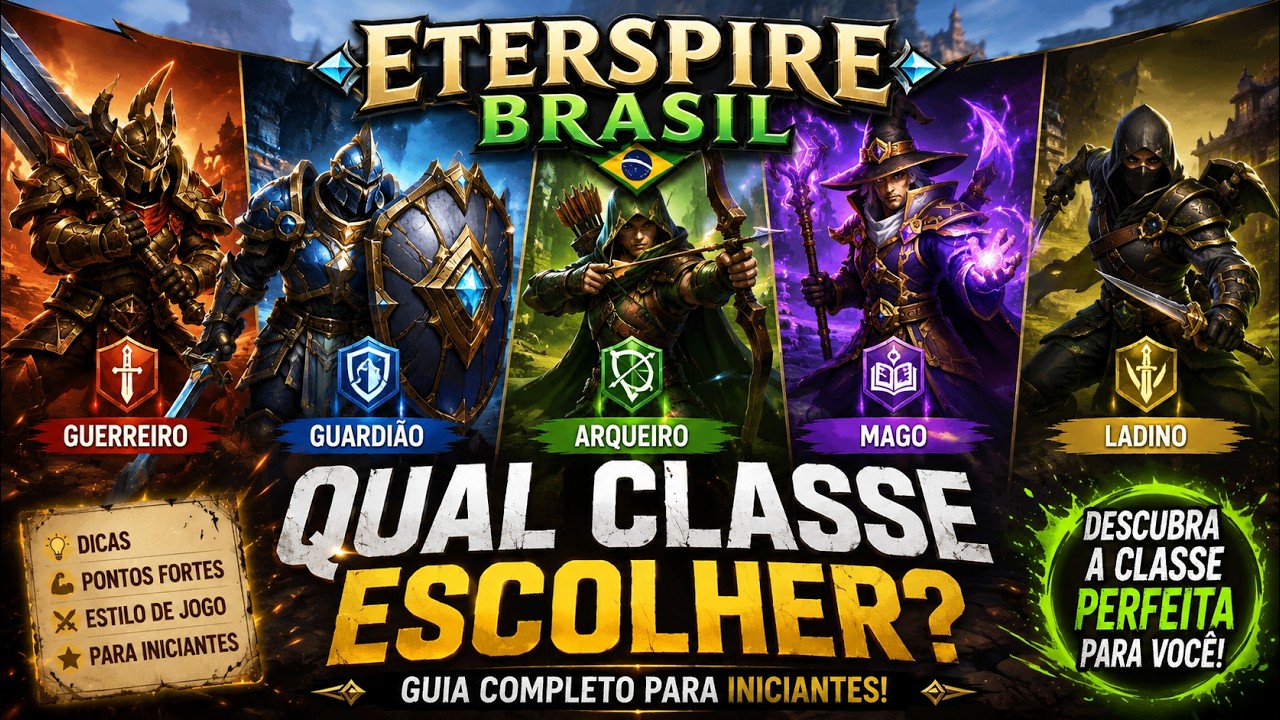 QUAL CLASSE ESCOLHER? O Melhor Personagem do Eterspire em 2026!
