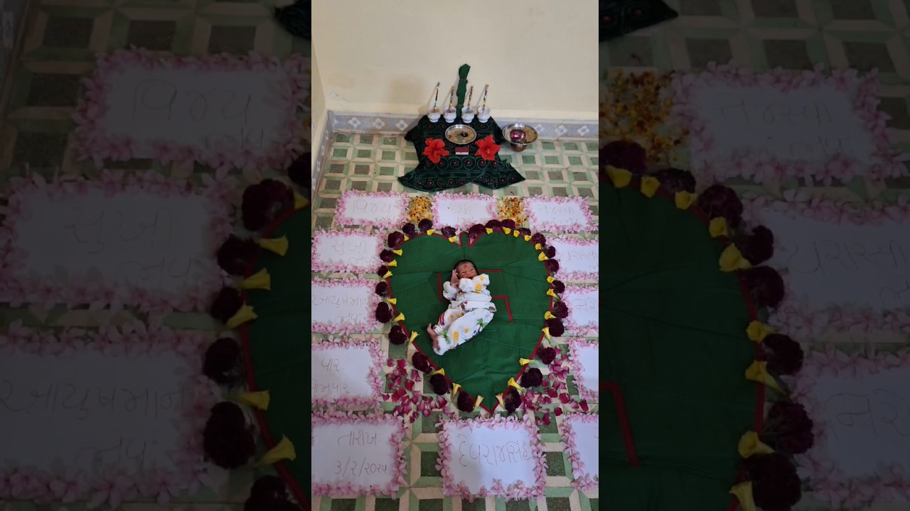 Chhathi puja ceremony of new born baby 🧿  6th day ceremony decoration | Dev's chhathi puja |