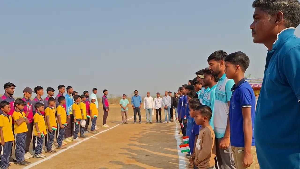 District level students cricket tournament 2026 start with national Anthem //