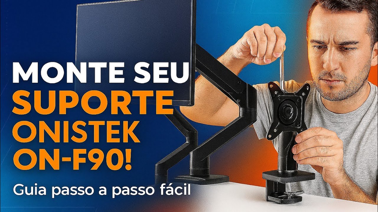 Como Montar o Suporte Onistek ON-F90 (Guia Rápido e Simples)