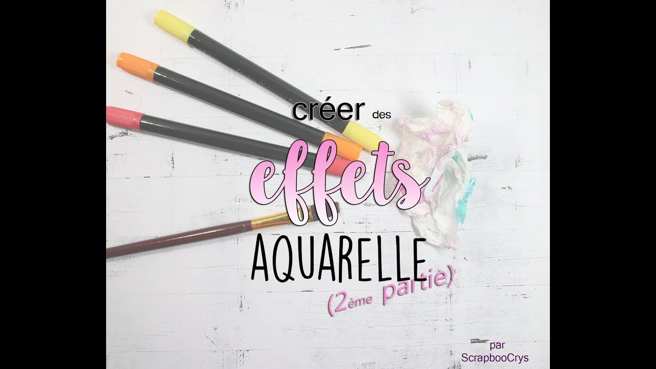 TECHNIQUES FONDS AQUARELLES À EFFETS ♥ (part. 2)