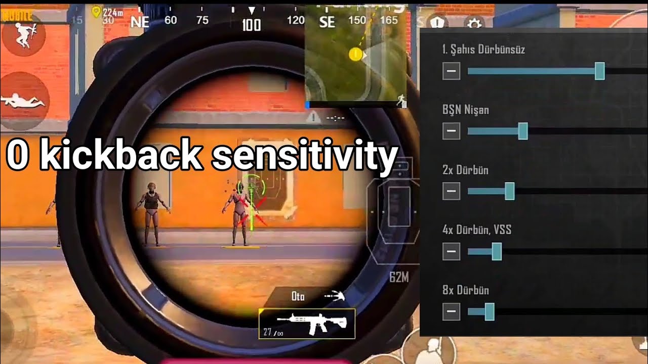Best pubg mobile sensitivity 0% bounce 100%