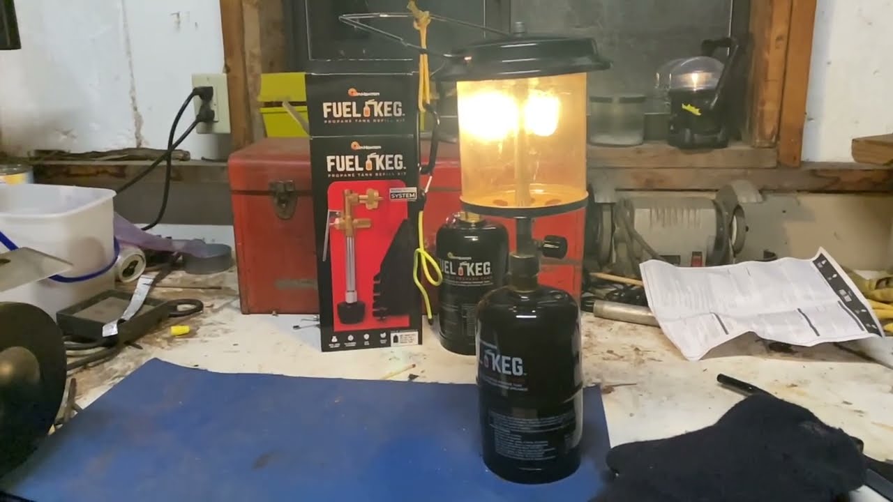Refilling propane keg