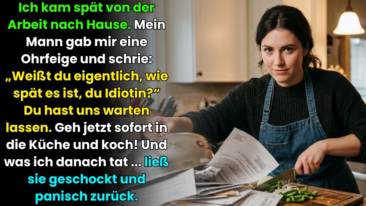 Ich kam sp&auml;t nach Hause, mein Mann verlor die Kontrolle, was ich tat, zerst&ouml;rte seine Welt