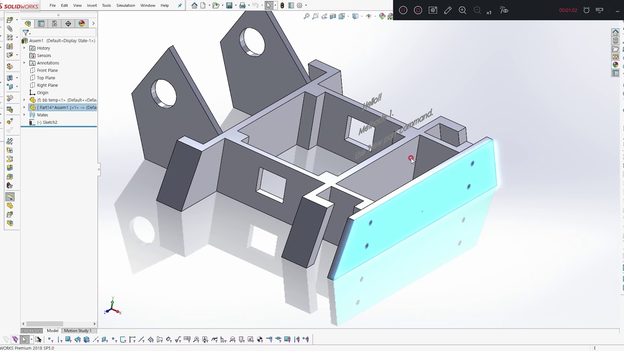 solidworks top down design example