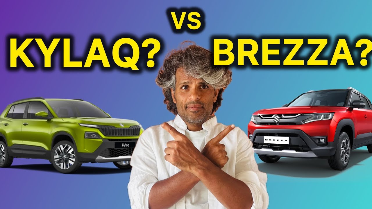 Skoda Kylaq vs Suzuki Brezza 🚙 | Which Compact SUV is Better? | Chandu Car Reviews |
