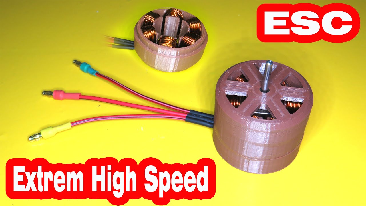 How to make an extrem high speed 3D printed ESC brushless motor