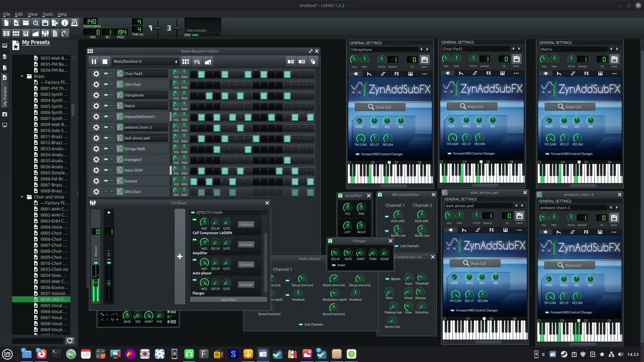 Echoes of the Universe Ambient  LMMS (  Linux Multimedia Studio )