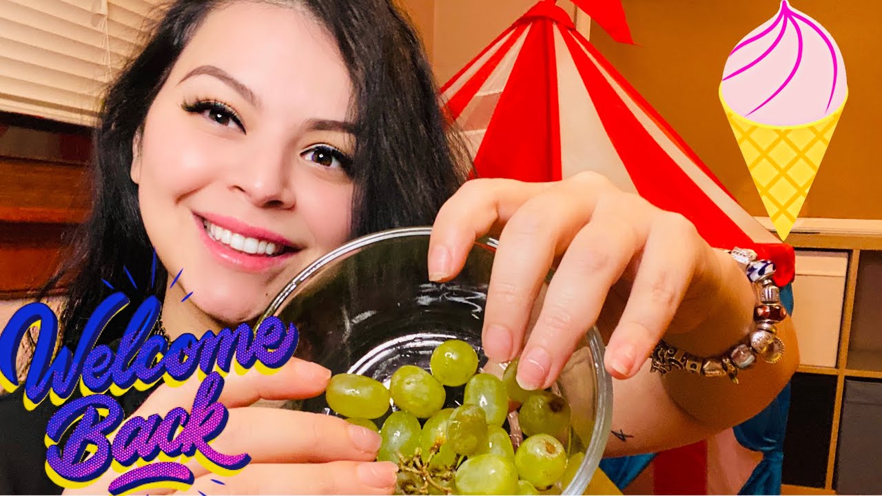 ASMR/ COMIENDO UVAS/ paleta de Hielo 🍇🍧