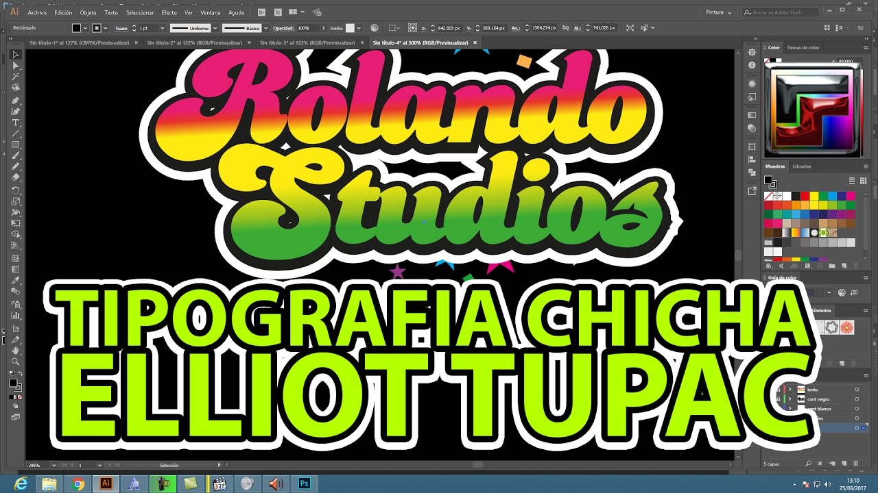 Tipografía Chicha de Elliot Tupac