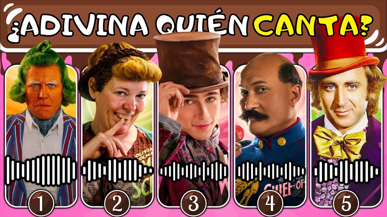 Adivina Quién Canta - Edición Wonka 🎤🎶🍫 | Wonka, Charlie, Oompa Loompa, Noodle y más...